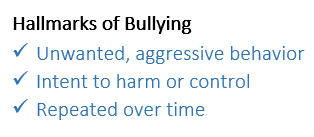 Hallmarks of Bullying 2